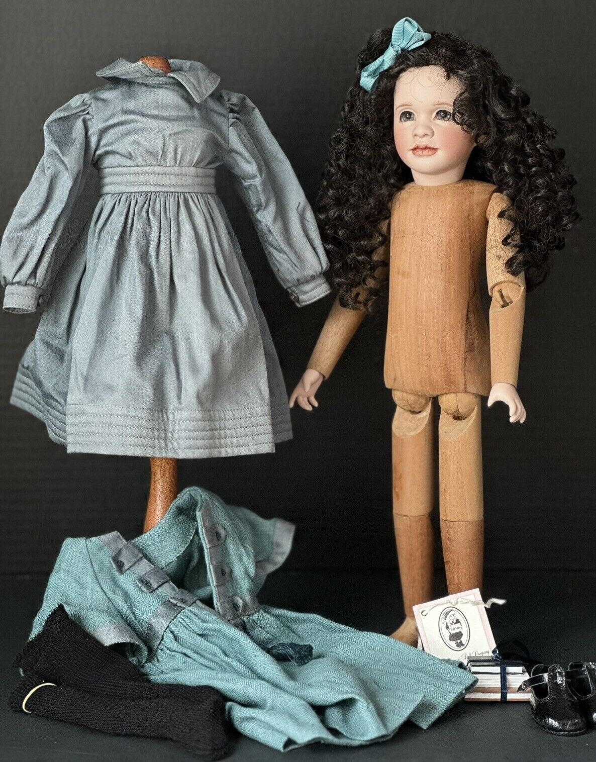 Wendy Lawton Porcelain and Wood “Eugenia’s Literary Salon” LE 750 16”Doll