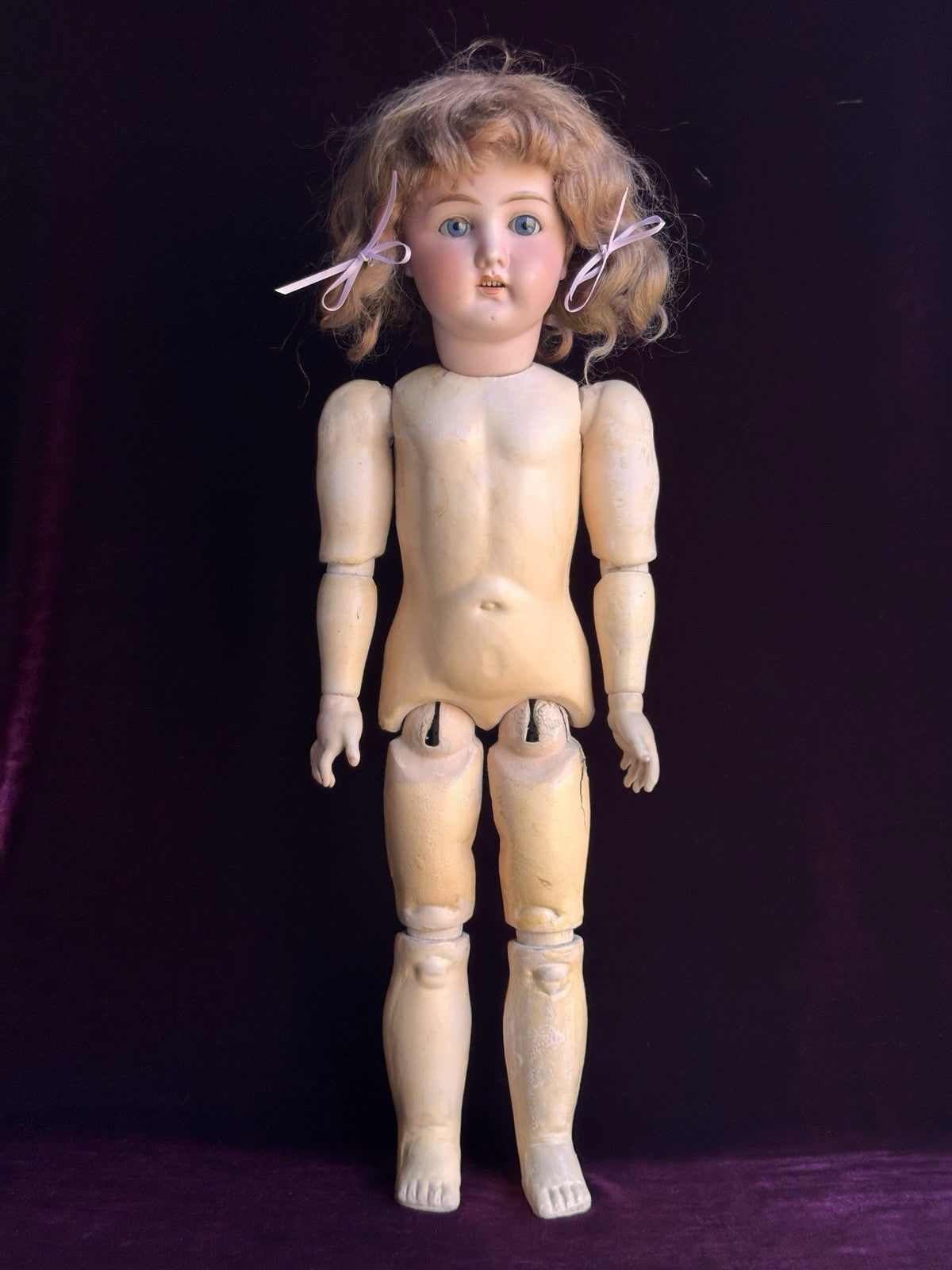 Antique German 23” Gans & Seyfarth Bisque Head Doll