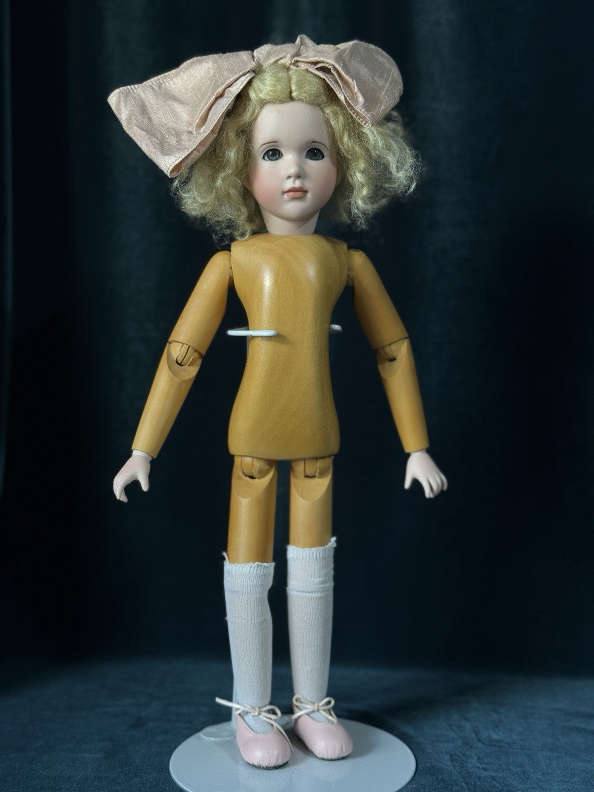 Large Wendy Lawton “Mary Marie” Wooden and Porcelain 16” Doll LE 250 Box