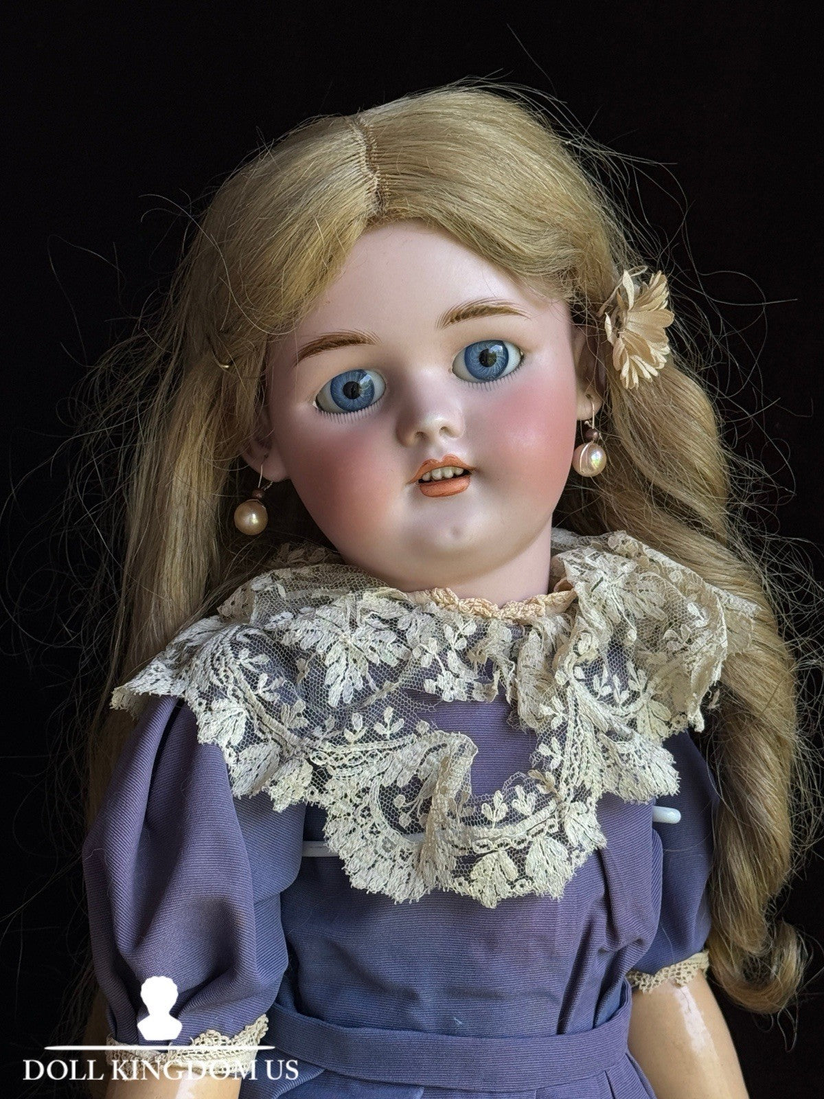 Antique German 22” Simon Halbig Dep 1079 Bisque Head Doll