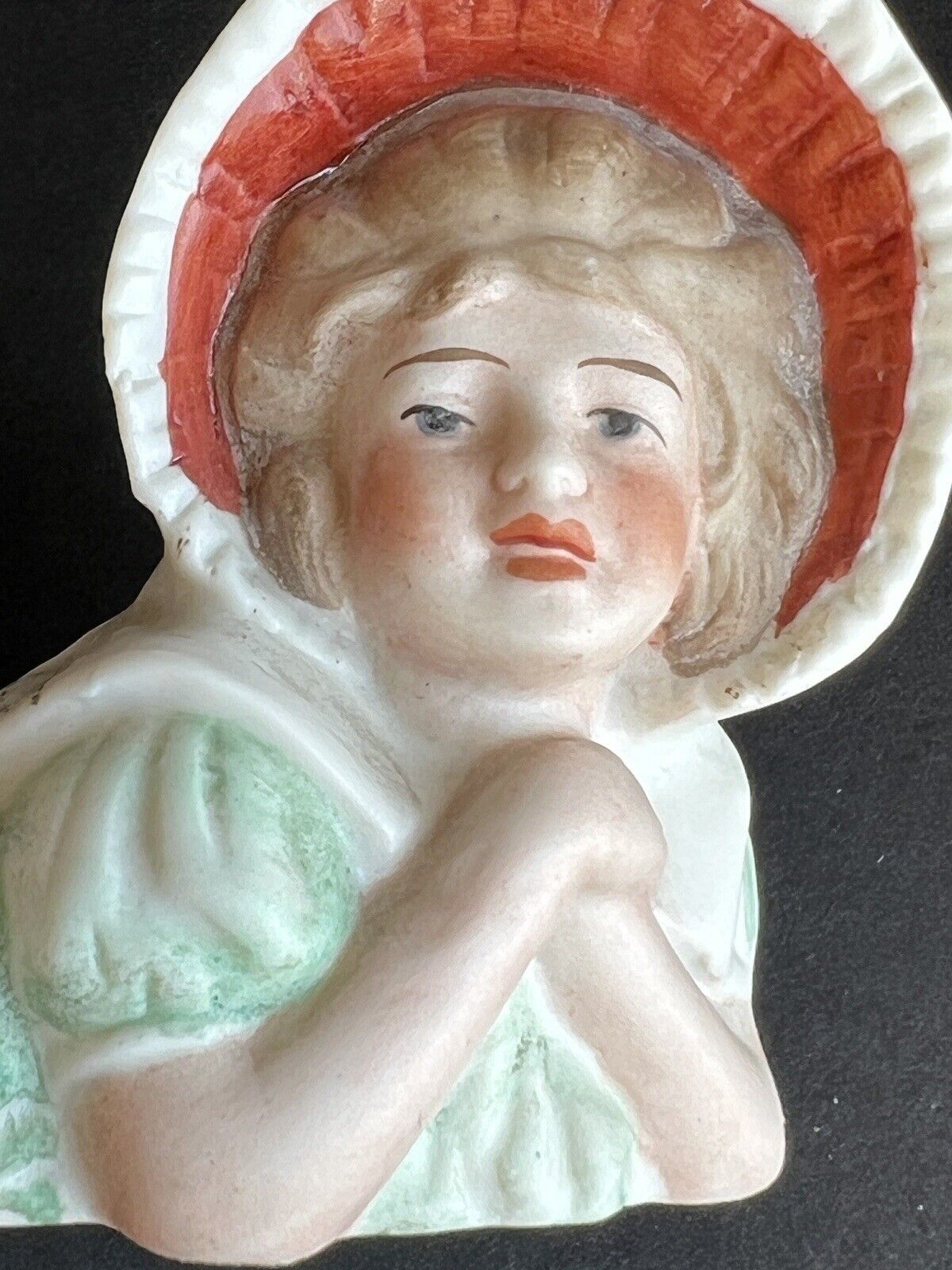 Antique German Gebruder Heubach (?) Unmarked Bisque Boy Figurine