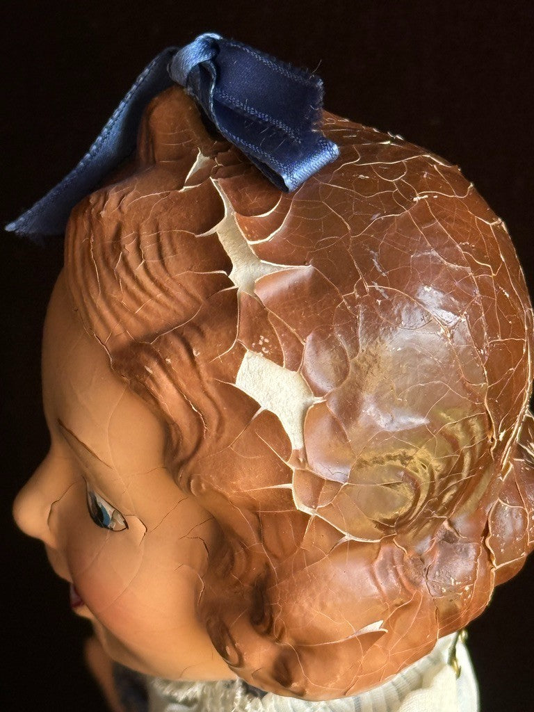 Vintage American Ideal 12.5" Baby Snooks Flexy Doll Fanny Brice Doll with Tag