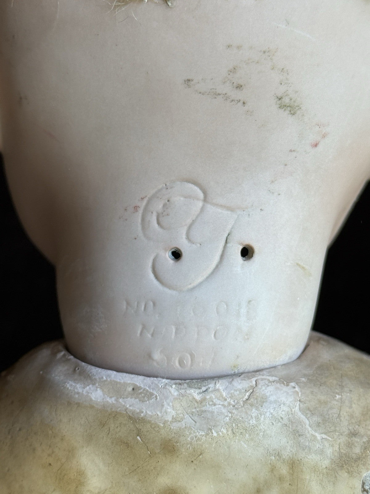Antique Japanese 16” Yamato Nippon Bisque Head Baby Doll