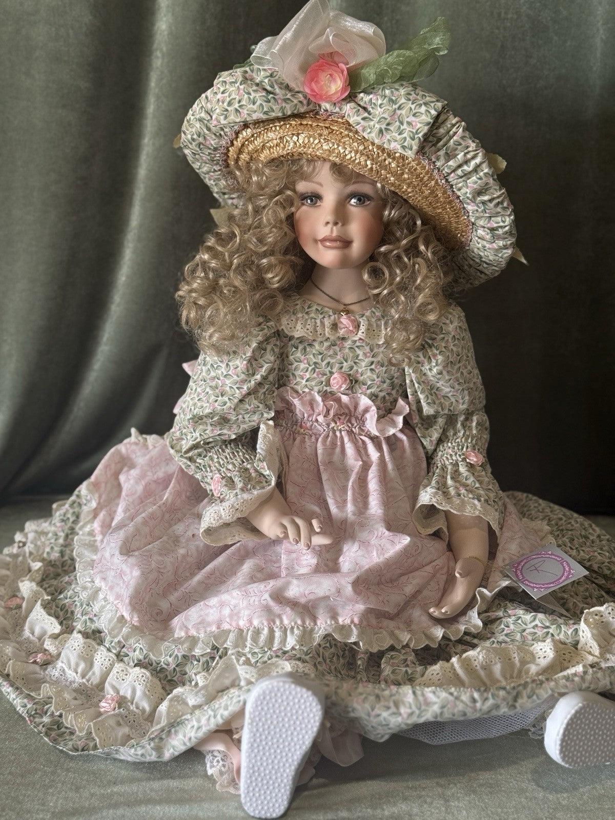 Collectible Porcelain 34” Doll “Kathleen” by Pat Dezinski and Rustie LE200