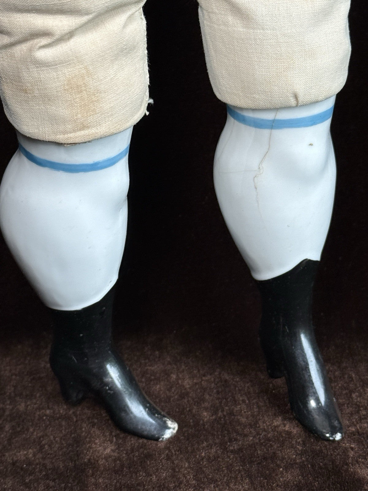 Antique German 21” Highbrow Blonde China Doll