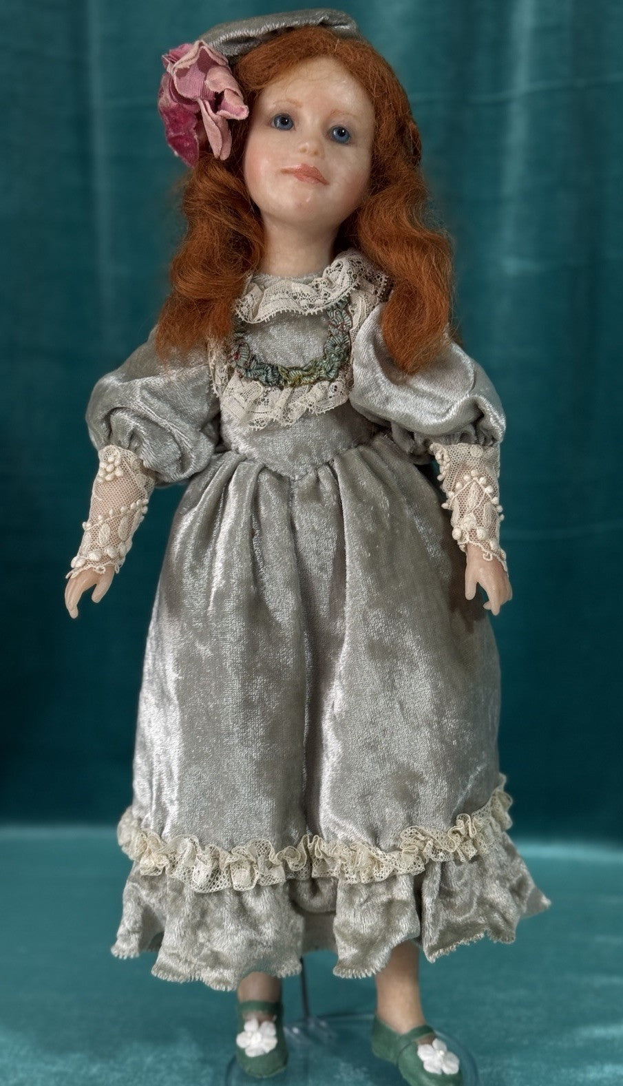 OOAK Collectible Polymer Fimo 15” Doll By Artist Edna Dali 1989