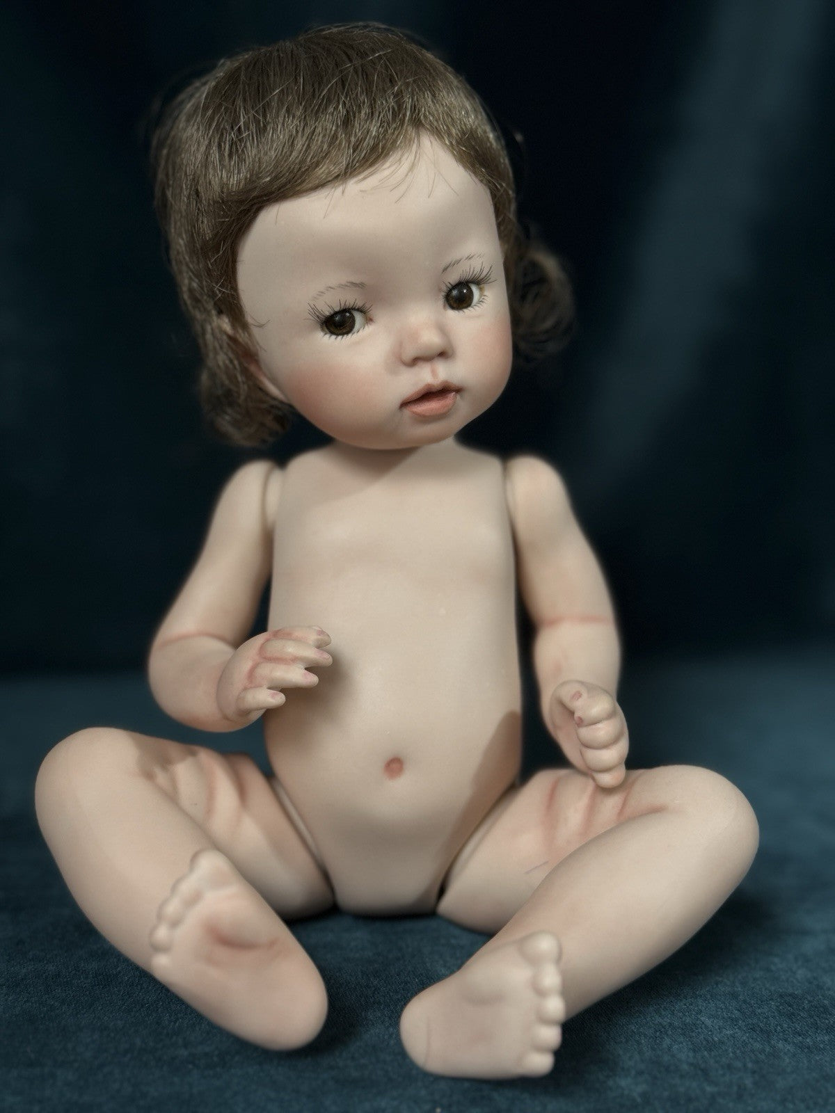Lot Of 2 Porcelain 11” Baby Dolls “Little Thing” Dianna Effner Expressions Molds