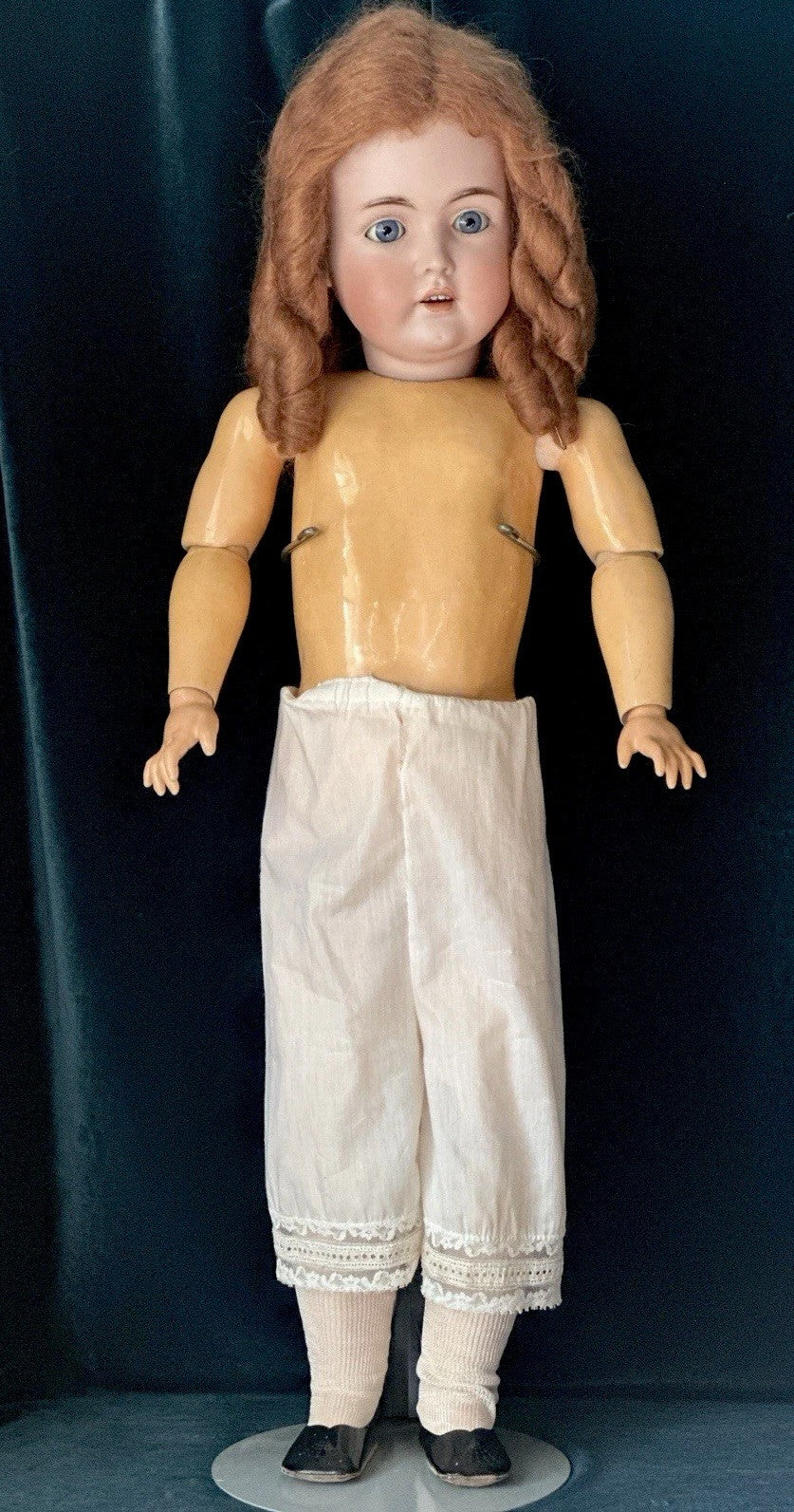 Antique JDK Kestner Mold 171 29” Doll Bisque Head Stamped Composition Body