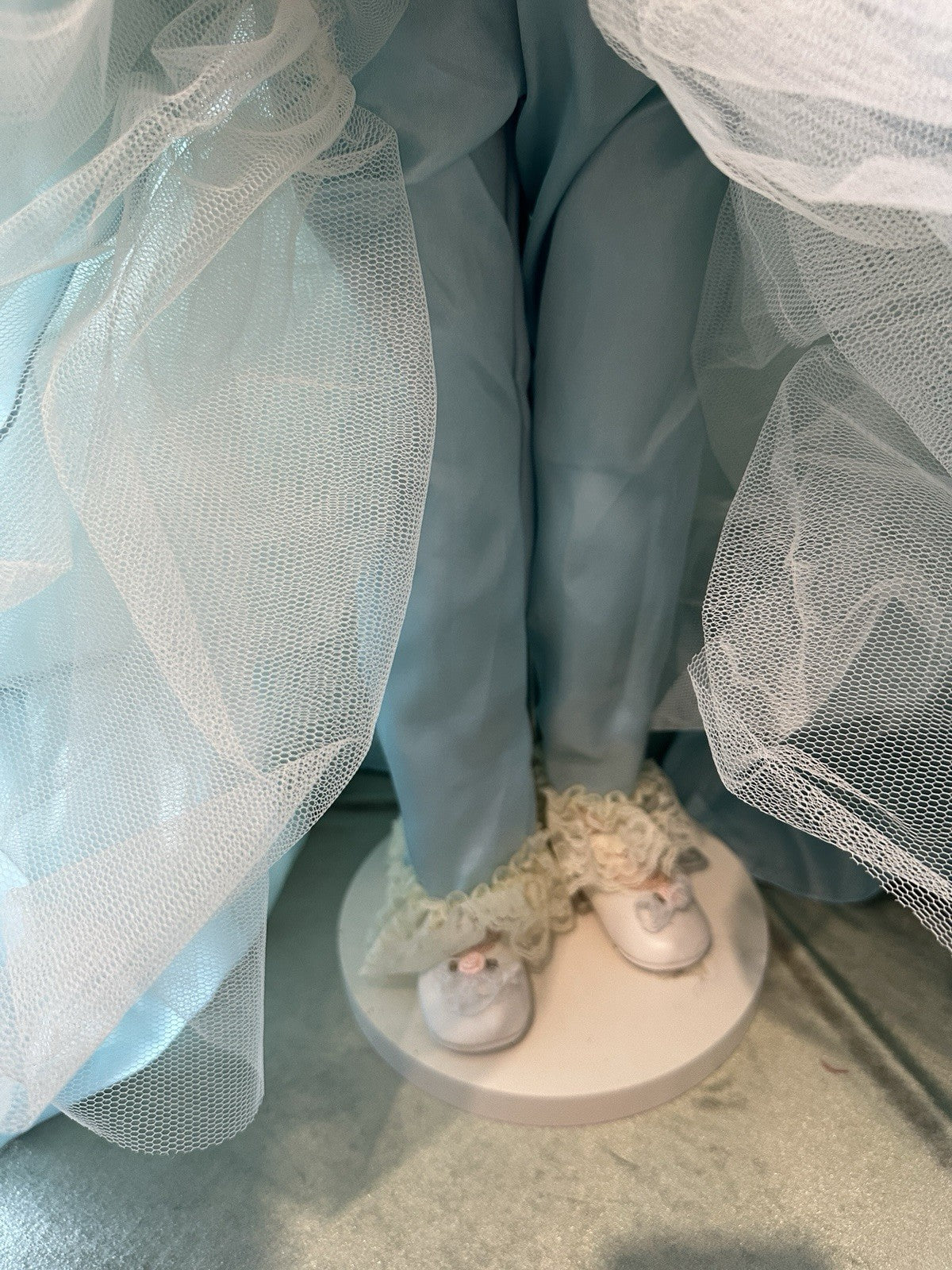 Collectible 36” Porcelain Doll “Tranquility” by Rustie LE 300 Tag/ COA/Stand