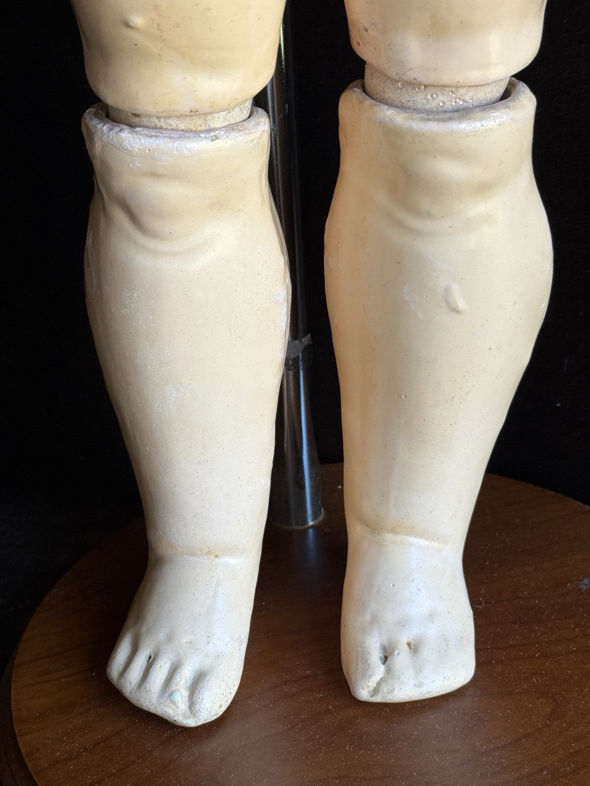 Antique German 25” Queen Louise Bisque Head Composition Body Doll