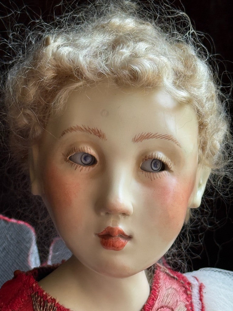 OOAK Collectible Judith & Lucia Friedericy Ballerina Wax Over Porcelain Doll