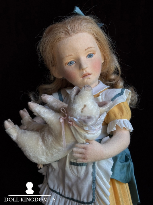 John Wright 17" The Nursery Alice Cloth Felt Doll LE 250 in Box with Certificate