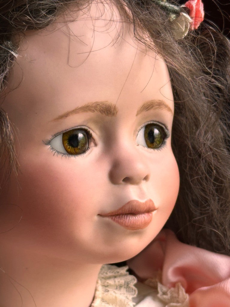 Collectible OOAK Porcelain Doll by Artist Madelaine Nell St. Clair with Tag