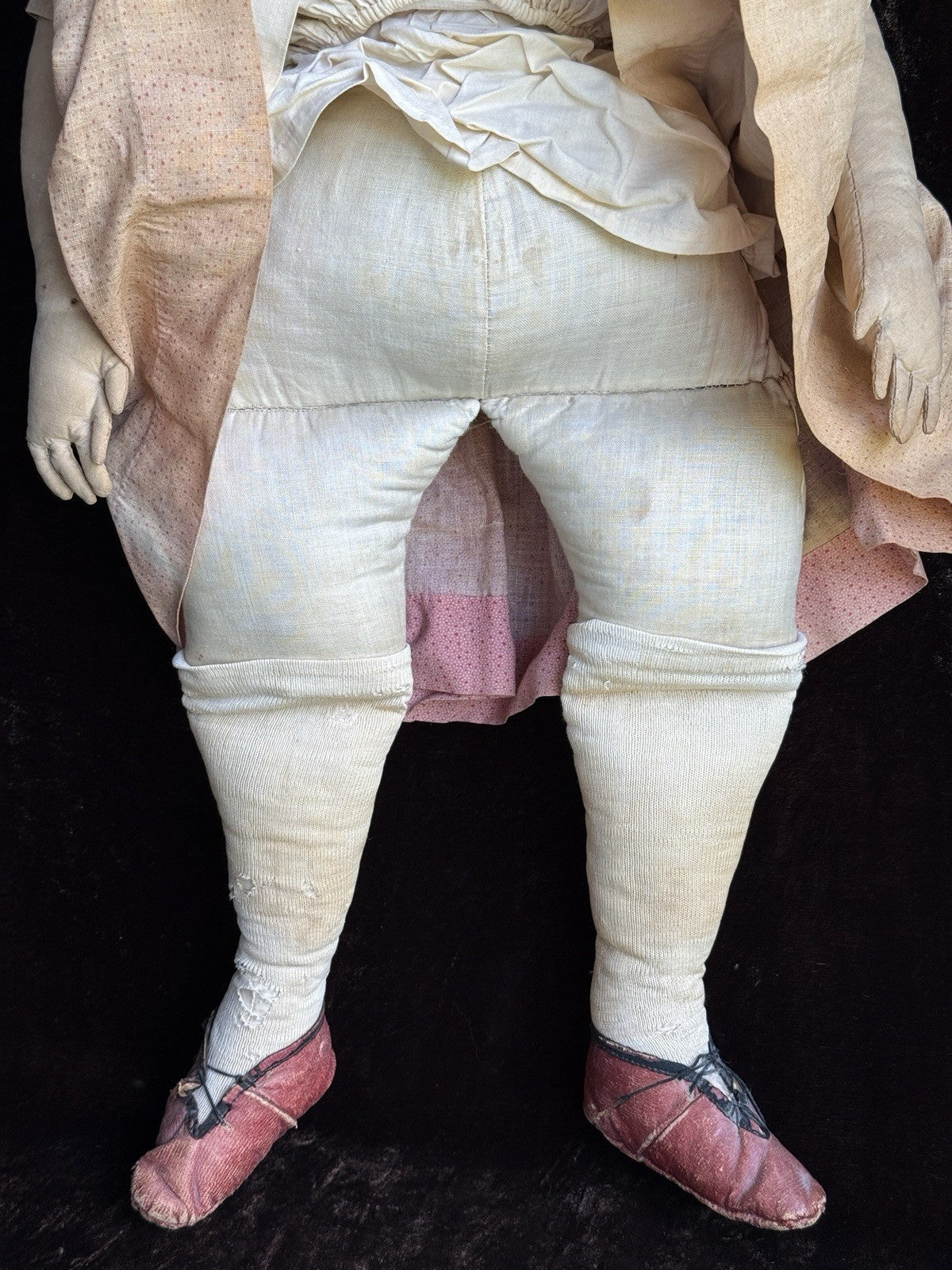 Large Antique American/German 25.5” Greiner Style Papier Mache Glass Eyes Doll