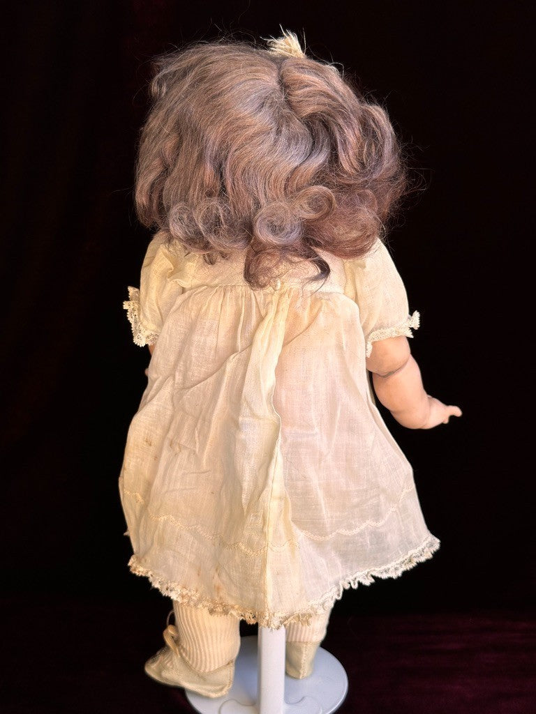 Antique German 14.5” JDK Kestner 211 Bisque Head Doll Toddler Composition Body