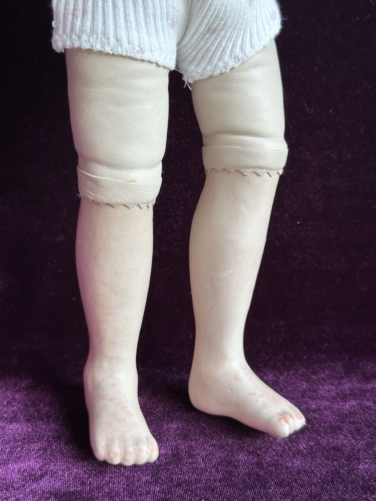 Very Rare OOAK 15.5” French Artist Malou Ancelin Leather Handmade Signed Doll