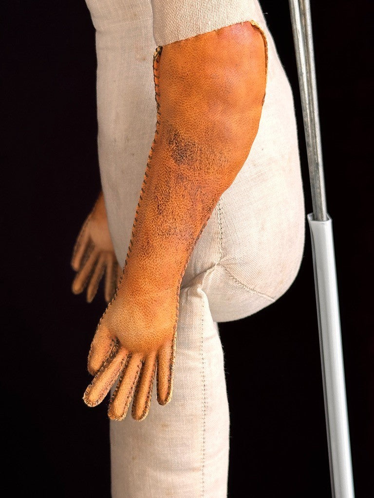 Antique American 26” Greiner Papier Mache Exposed Ears Doll