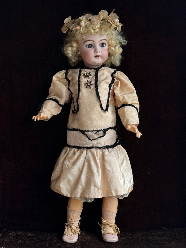Large Antique German 30” Simon Halbig Dep 1079 Bisque Head Doll