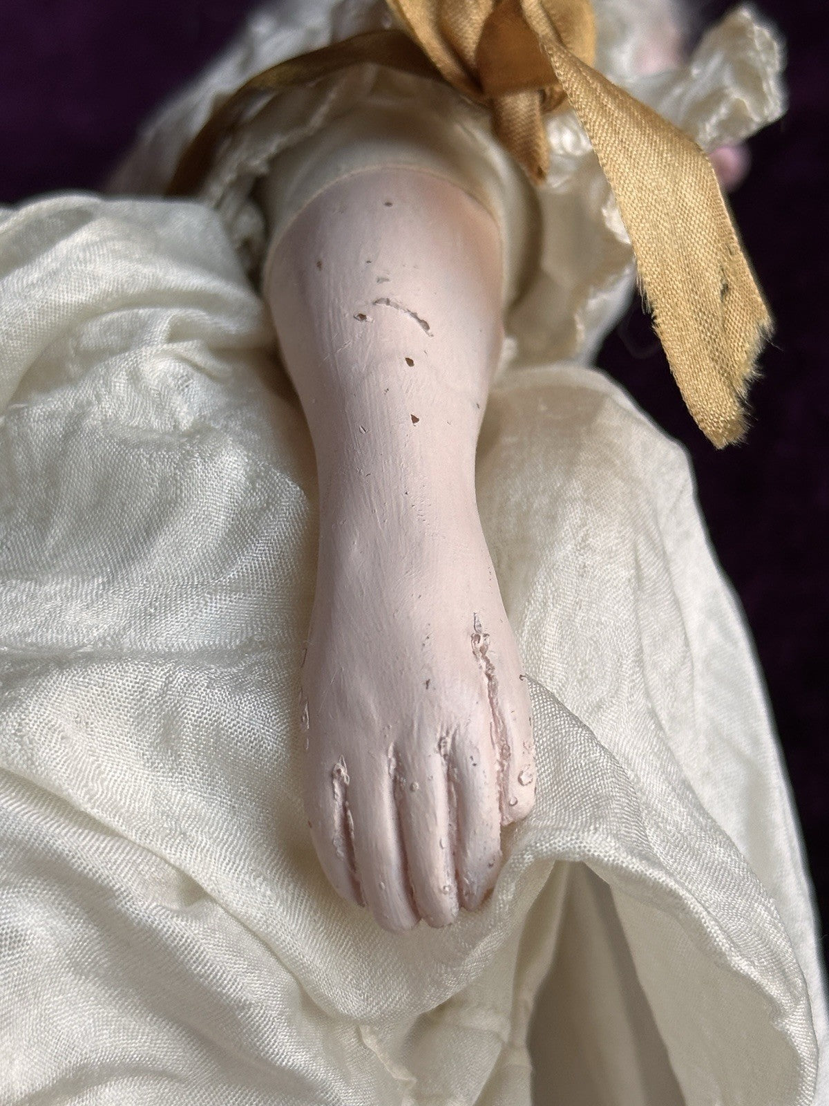 Vintage 10.5” OOAK NIADA Artist Muriel Bruyere (?) Clay Character Portrait Doll