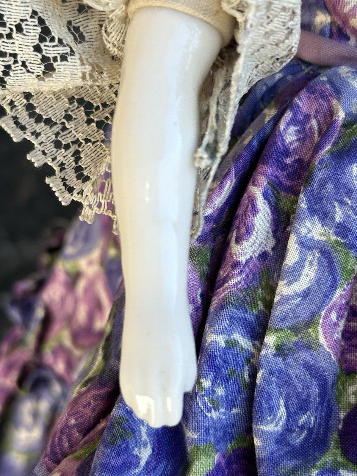 Porcelain 14” Reproduction of Antique German Adelina Patti China Doll