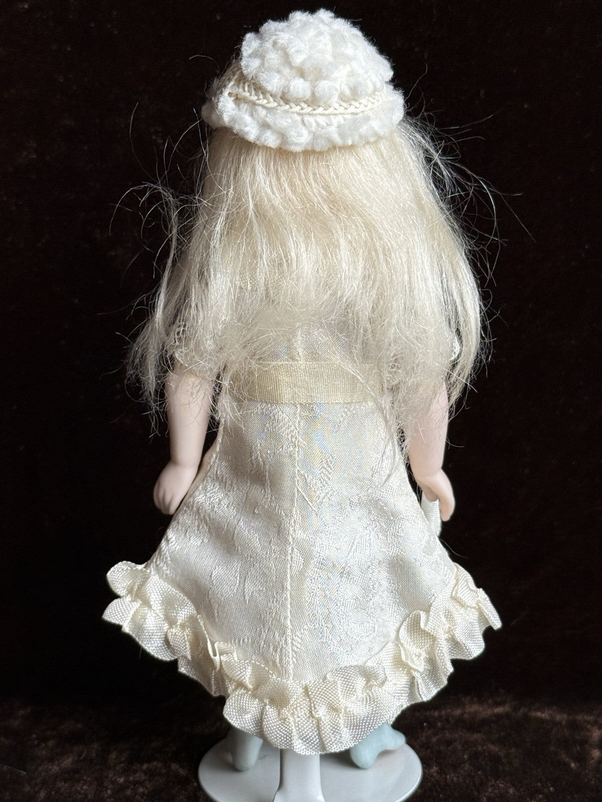 Miniature Darlene Lane 5.75” Porcelain Repro of Antique French Mignonette Doll