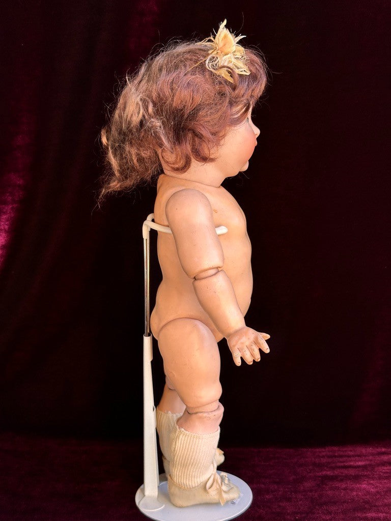 Antique German 14.5” JDK Kestner 211 Bisque Head Doll Toddler Composition Body