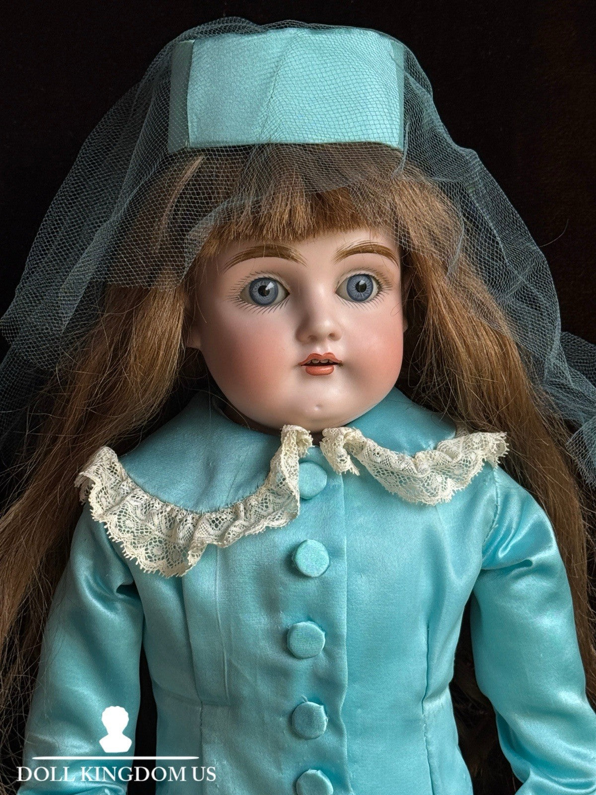 Antique German 20.5” Kestner 154 Bisque Shoulder Head Doll