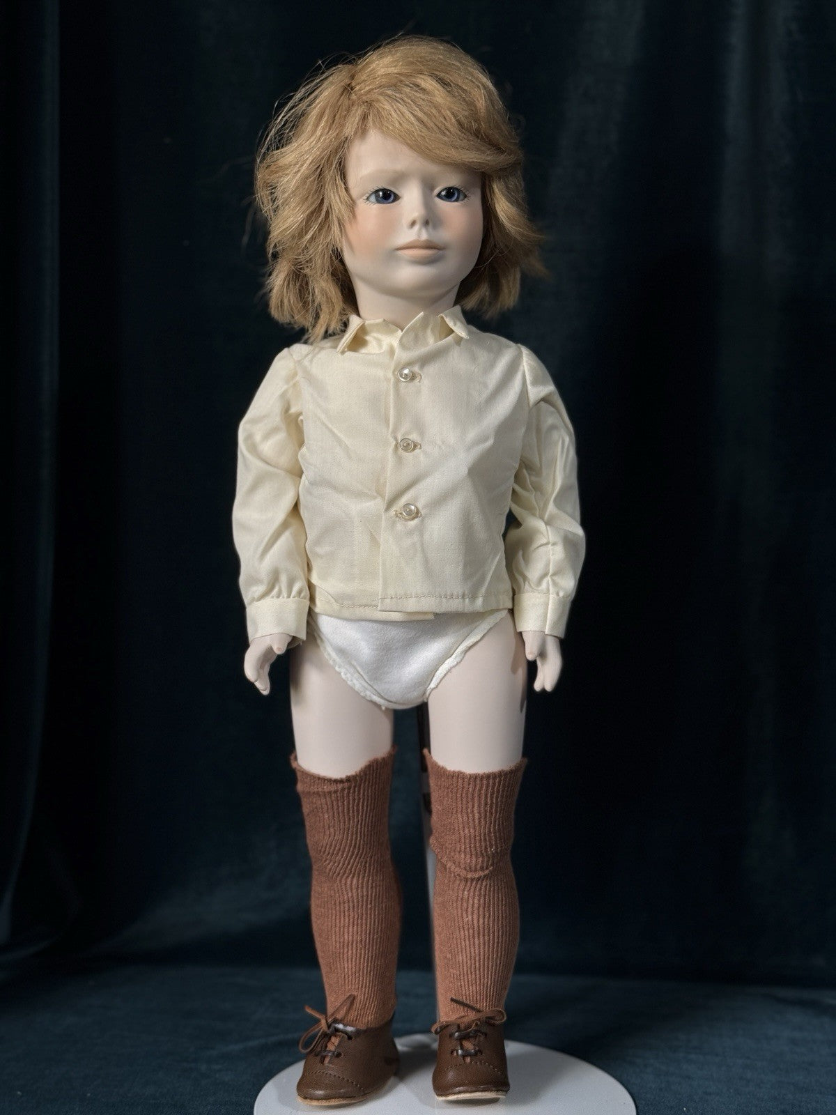 Porcelain 18” Doll “Tom Sawyer” Dolls By Jerri With Tag