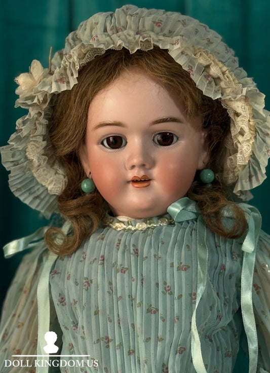 Large Antique German 28” Heinrich  Handwerck 99 DEP 14 Bisque Head Doll