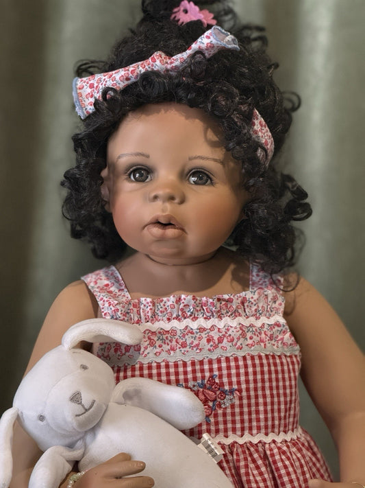 Collectible Porcelain 29” AA Doll “Misha ” by Monika Levenig LE 750 Tag/COA