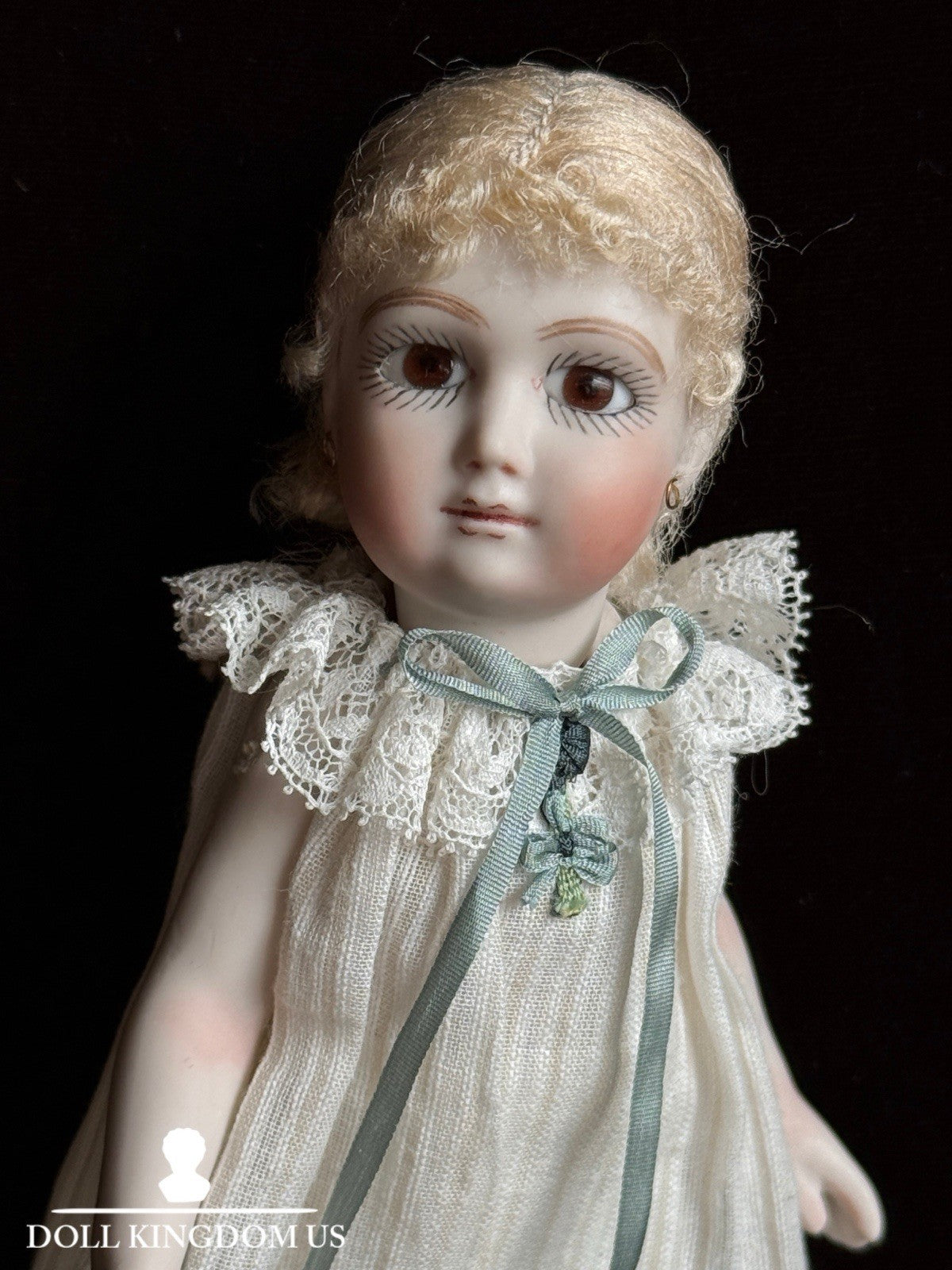 Miniature Cathy Hansen 7” Porcelain Repro of Antique French Mignonette ...