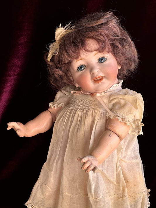 Antique German 14.5” JDK Kestner 211 Bisque Head Doll Toddler Composition Body