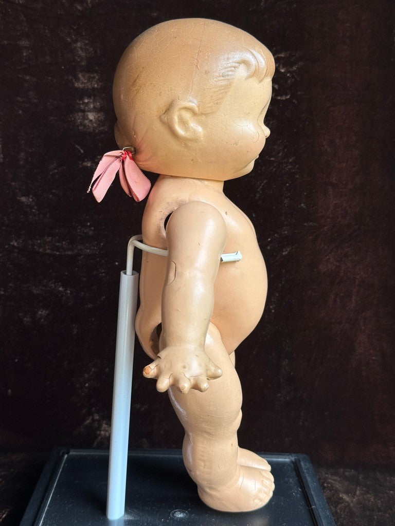 Vintage American Composition Cameo 12" Rose O'Neill Giggles Kewpie Girl Doll