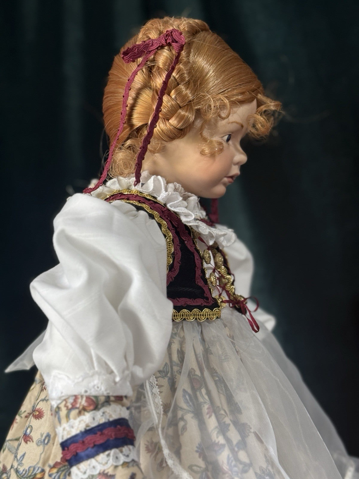 Artist Reproduction Of “Little Swiss Heidi” Rosemarie Kunz Mold 20” Doll