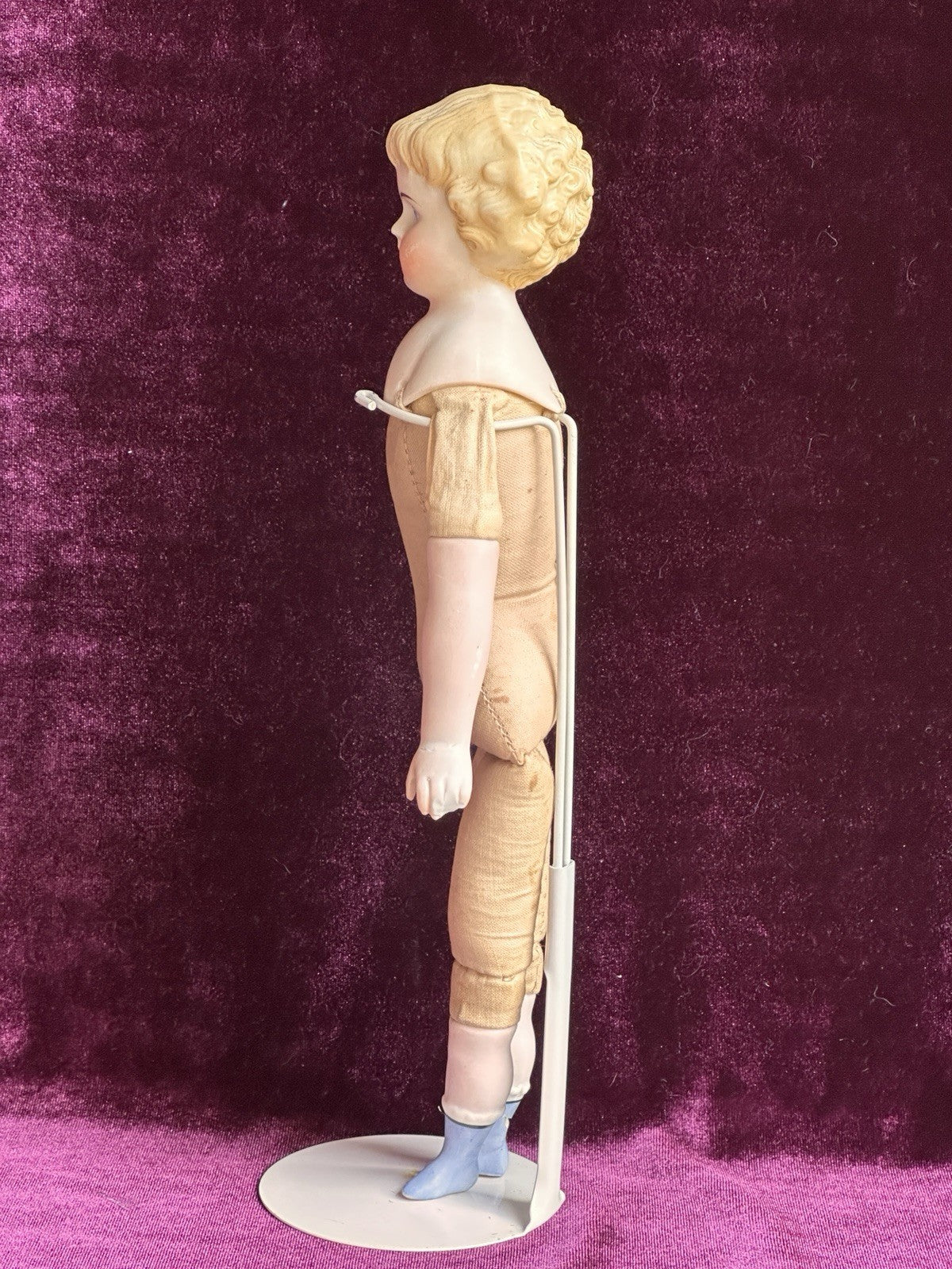 Antique German 10.75” Alt, Beck & Gottschalck Highland Mary Bisque Parian Doll