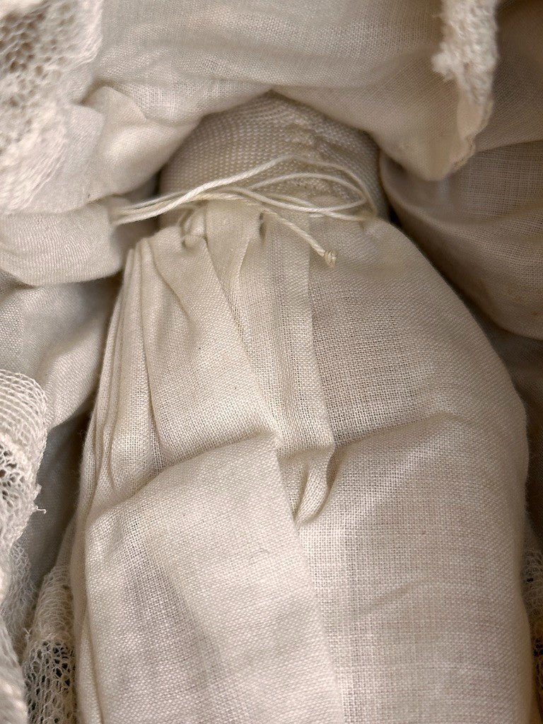 Antique German Cabinet Size 9.75” Flat Top China Shoulder Head Doll