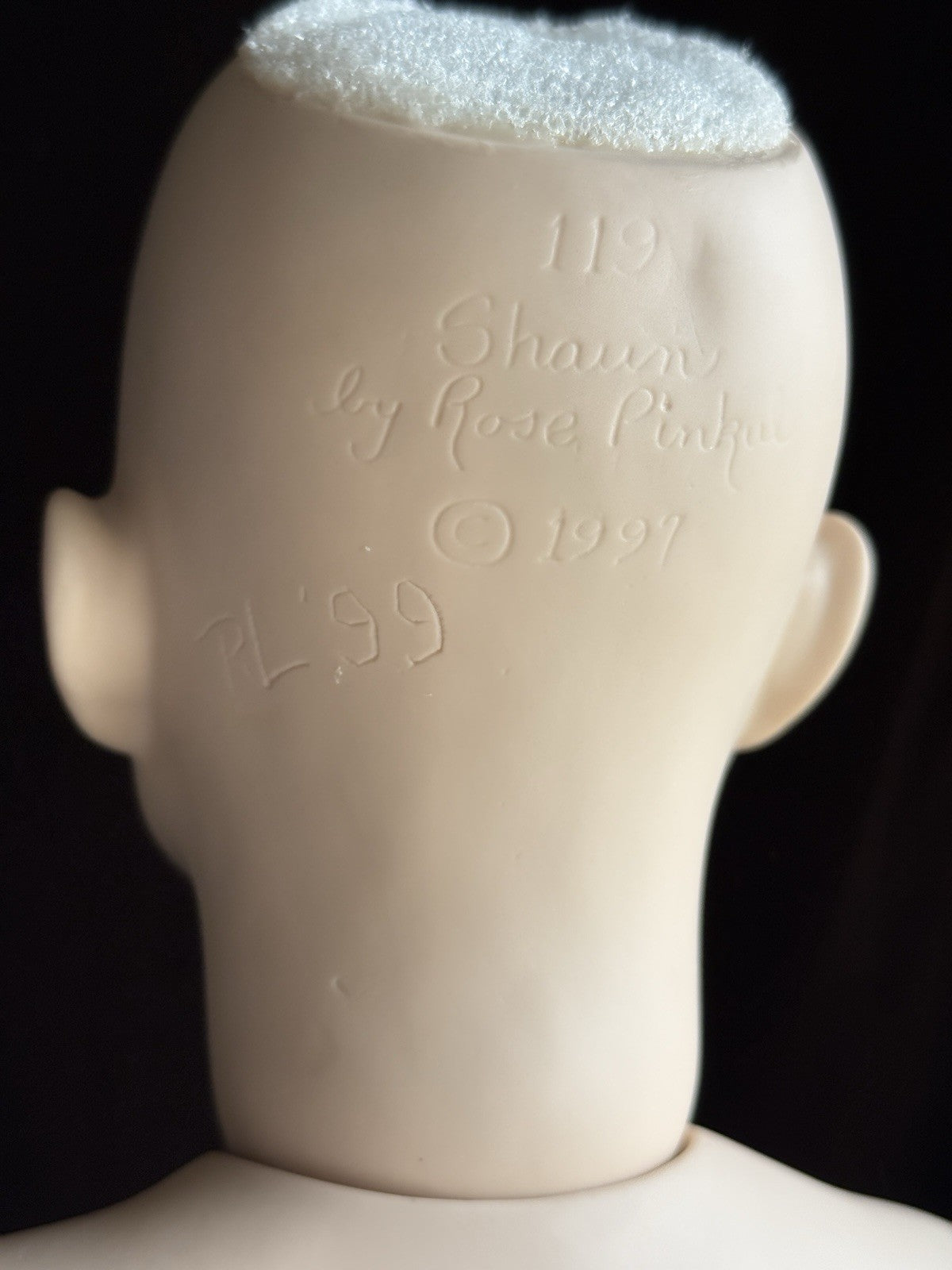 OOAK Large Artist Made Porcelain Victorian Gentleman Doll with Stand