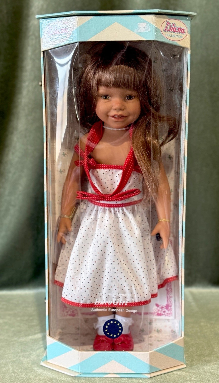 NRFB Collectible Vinyl 18” Doll EuroGirl “The Diana Collection”