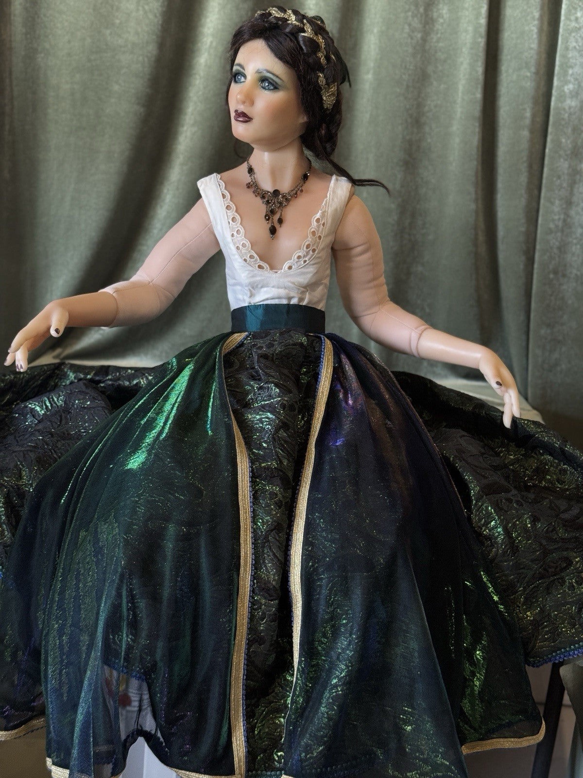 OOAK (?) Collectible Lifelike 48” Wax (?) Doll “Catalina” by Juanita Montoya