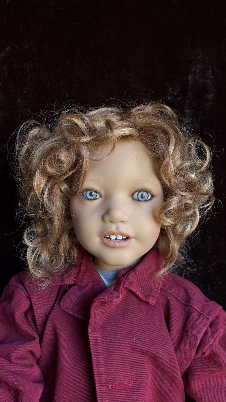 Collectible Annette Himstedt 33” Vinyl Doll Akki Boy from Finland New in Box