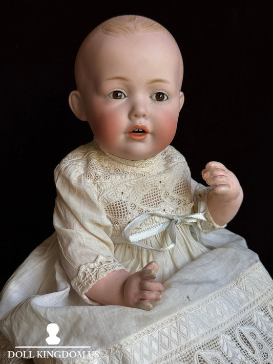 Antique German 12” Kestner JDK Hilda Bisque Head Baby Doll