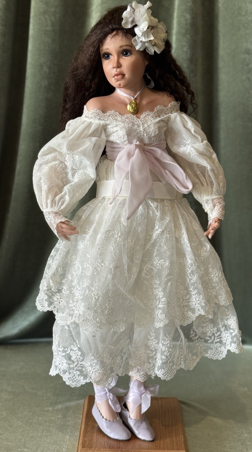 Artist Karen Alderson Blandford Bisque Porcelain 1996 Doll “Jacaranda”LE 2/10