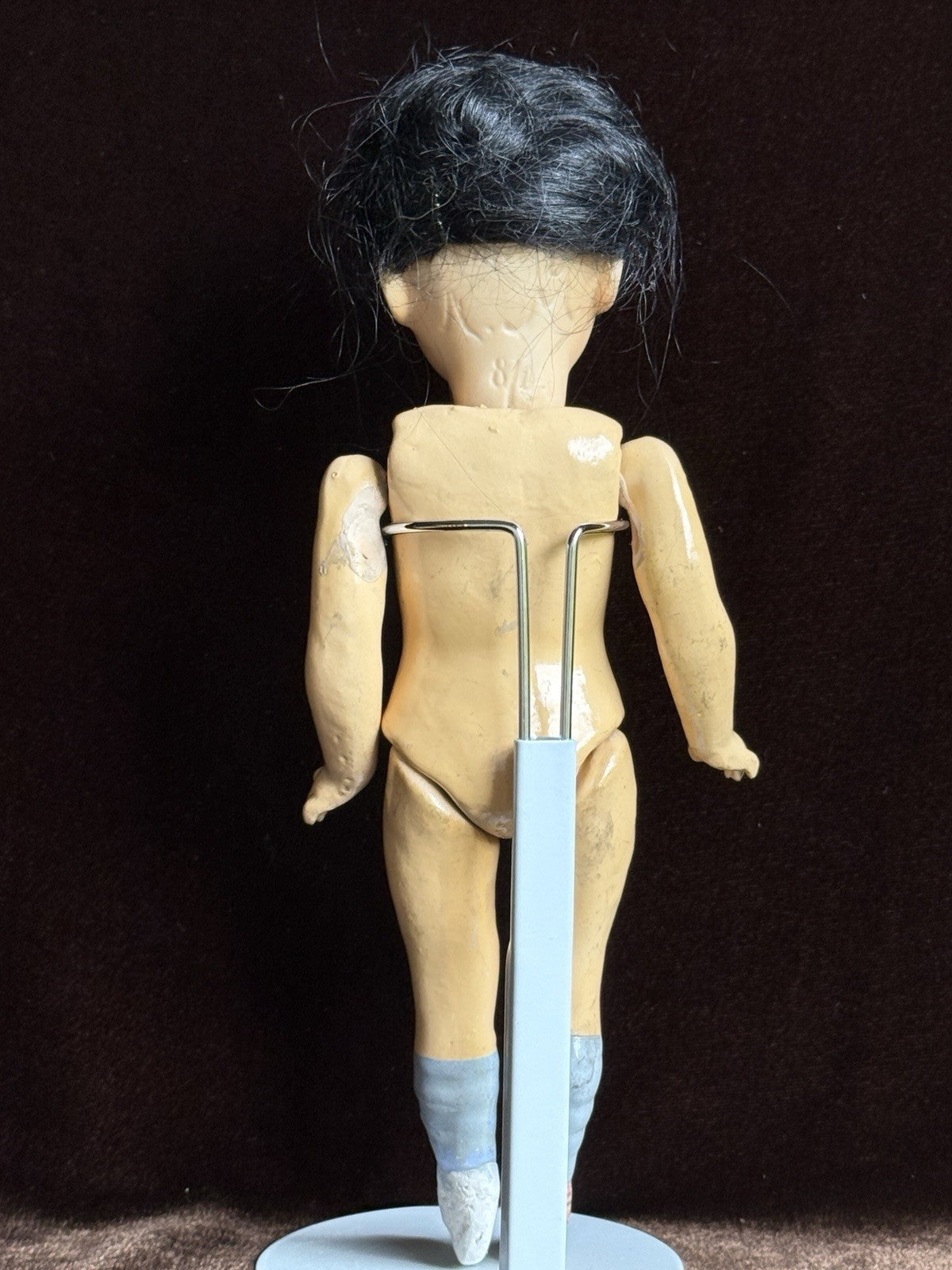 Antique German 8” Armand Marseille Asian Bisque Head Oriental Girl Doll