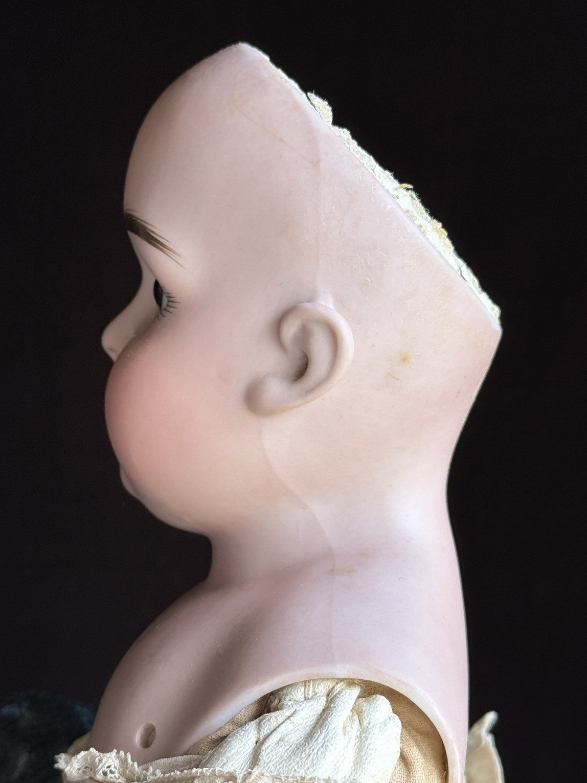 Antique German 17.5” Early Kestner 148 Head Bisque Shoulder Head Doll