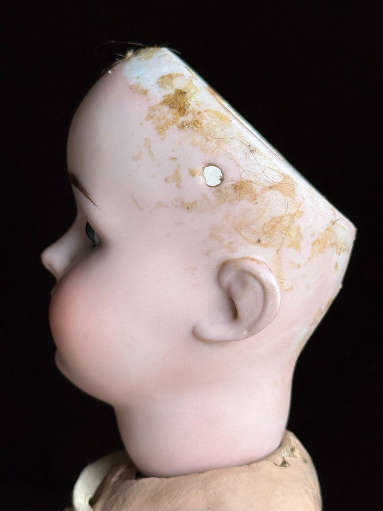 Unidentified 19" Antique German (?) 1902 Bisque Head Doll