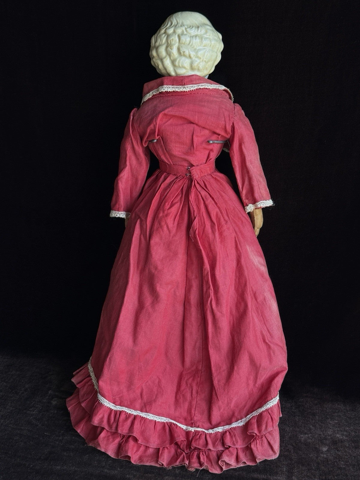 Antique German 20” Kling China Shoulder Head Doll