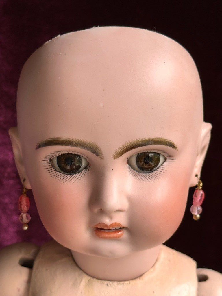 Antique French 22” Tete Jumeau 1907 Bisque Head Doll