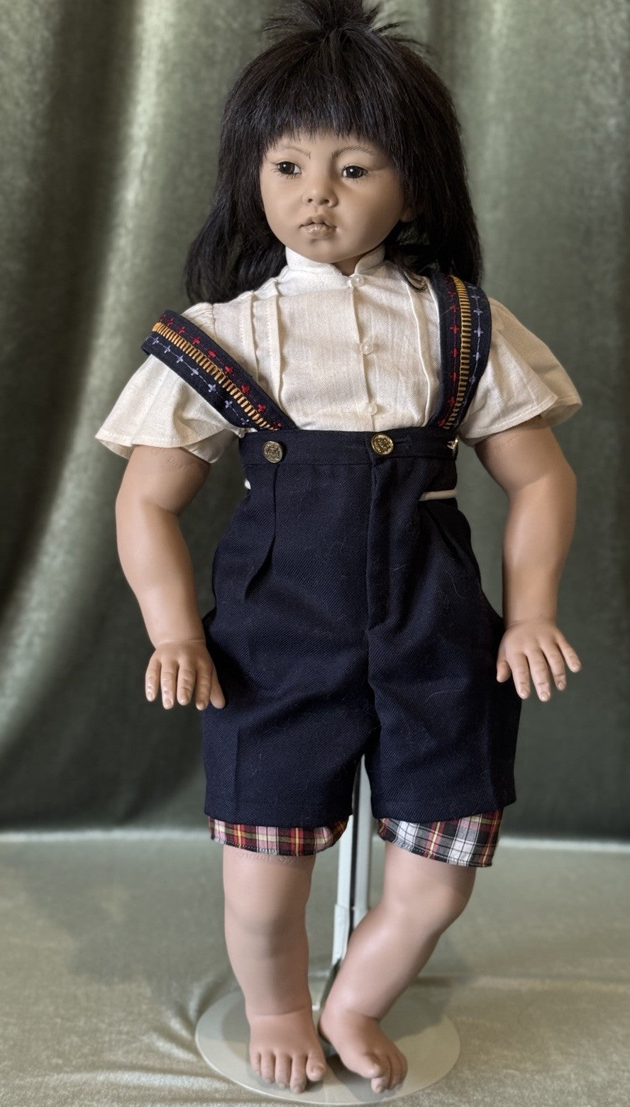 Rotraut Schrott Native American Indian 23” Vinyl Doll Puyi GADCO art print/box