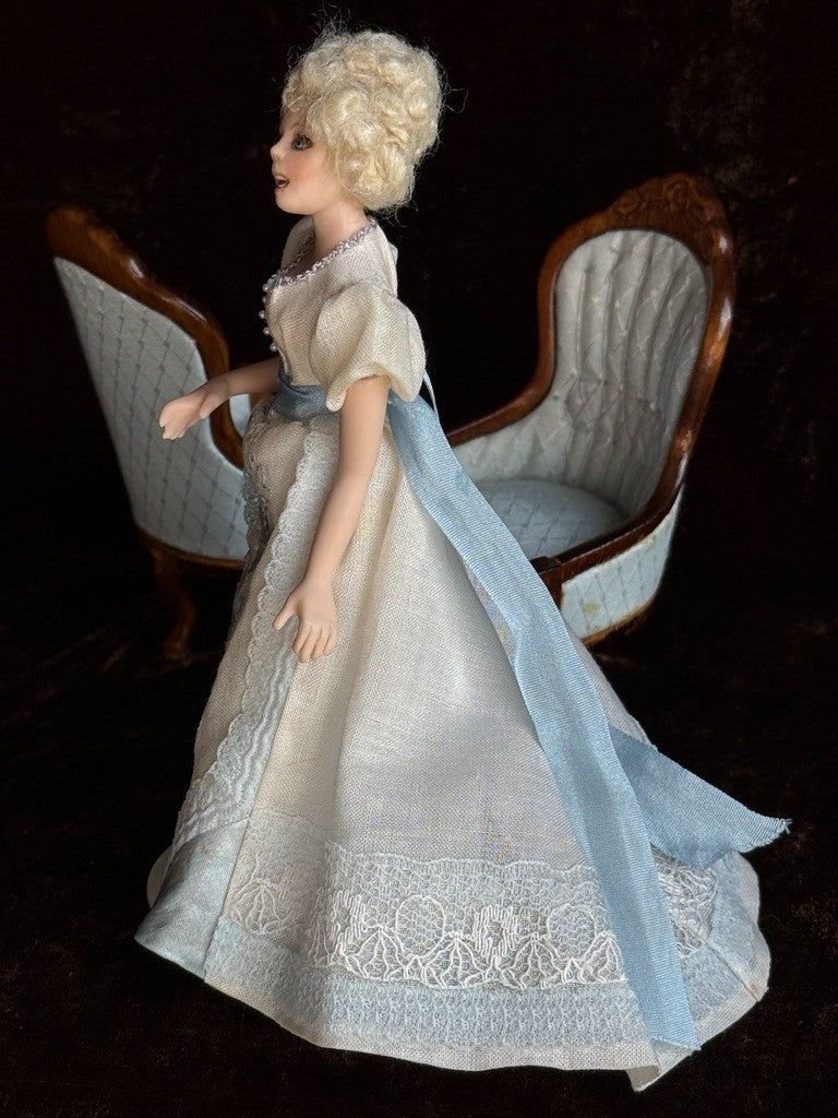 Miniature Artist Viola Williams 1:12 Victorian Young Lady Character Doll
