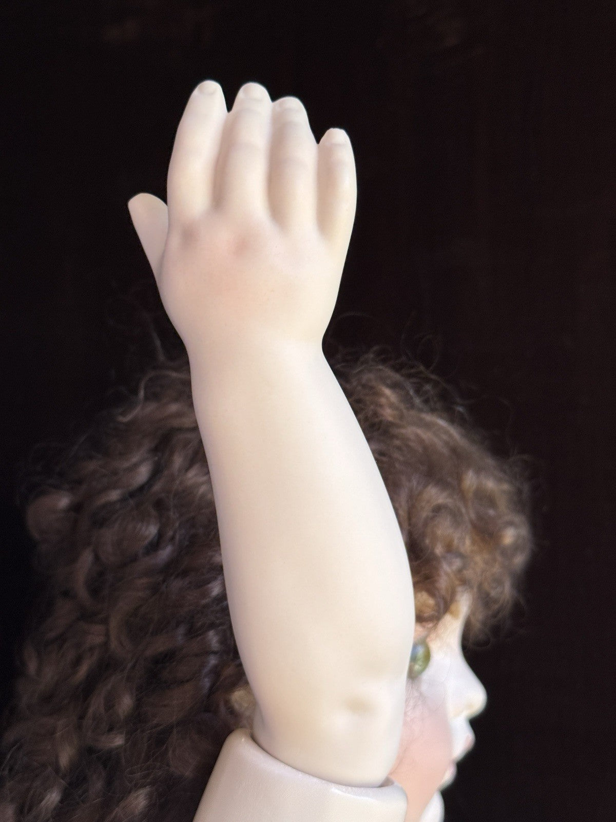 Large Porcelain Compo 28” Repro of Antique French Bru Jne Doll By Jamie Englert
